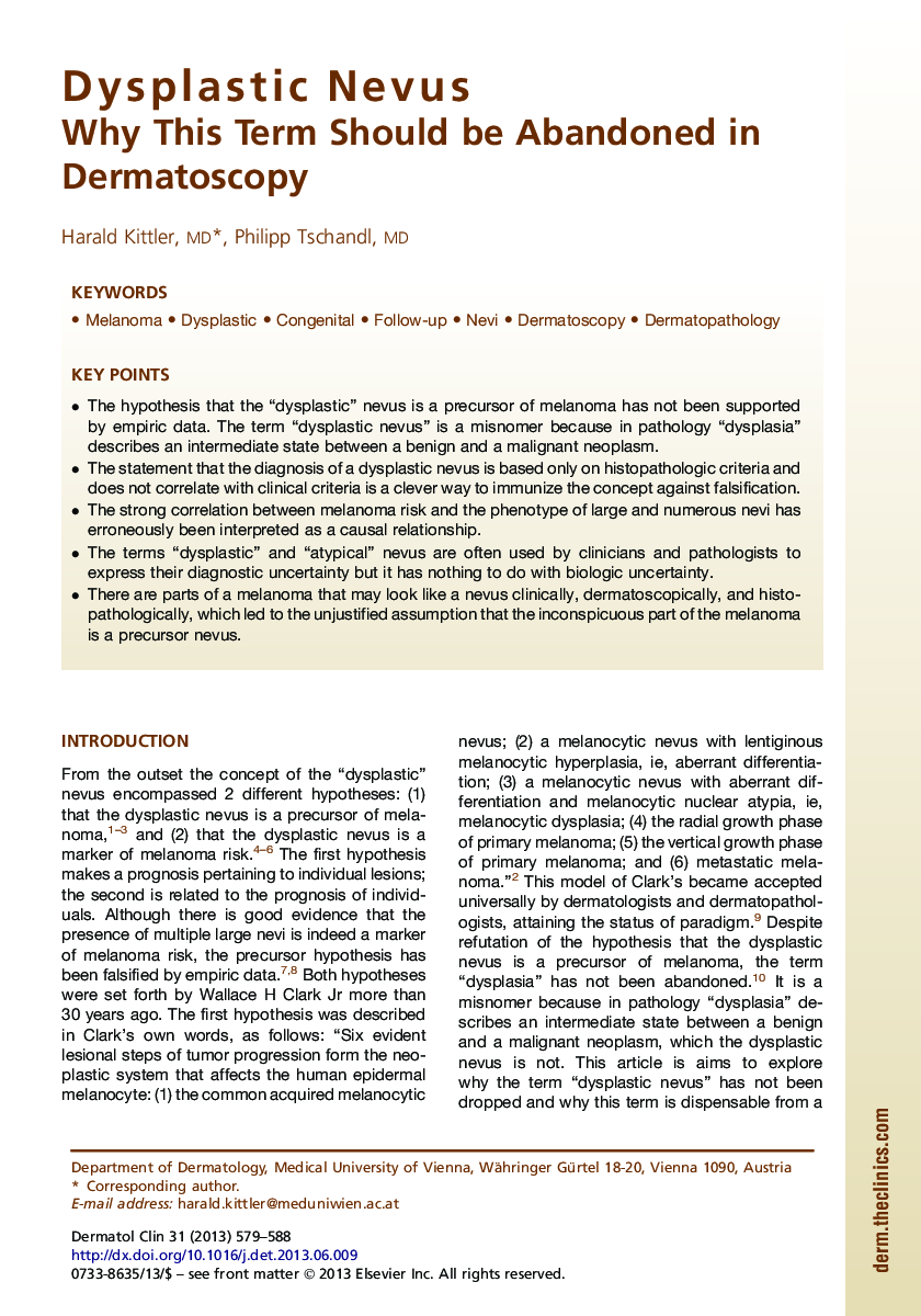 Dysplastic Nevus