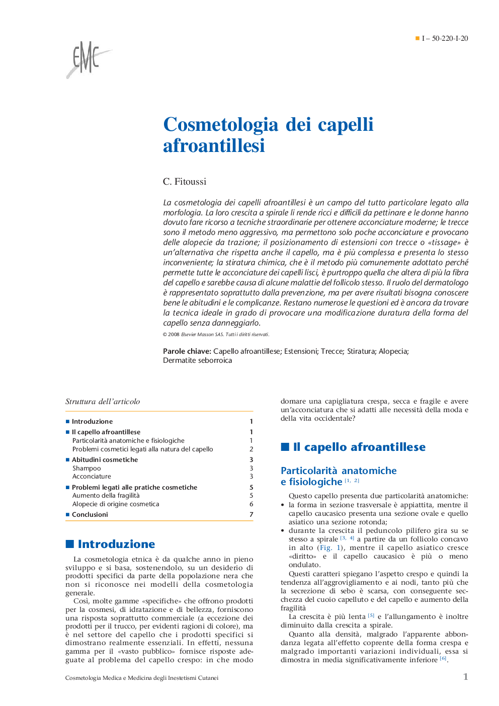 Cosmetologia dei capelli afroantillesi