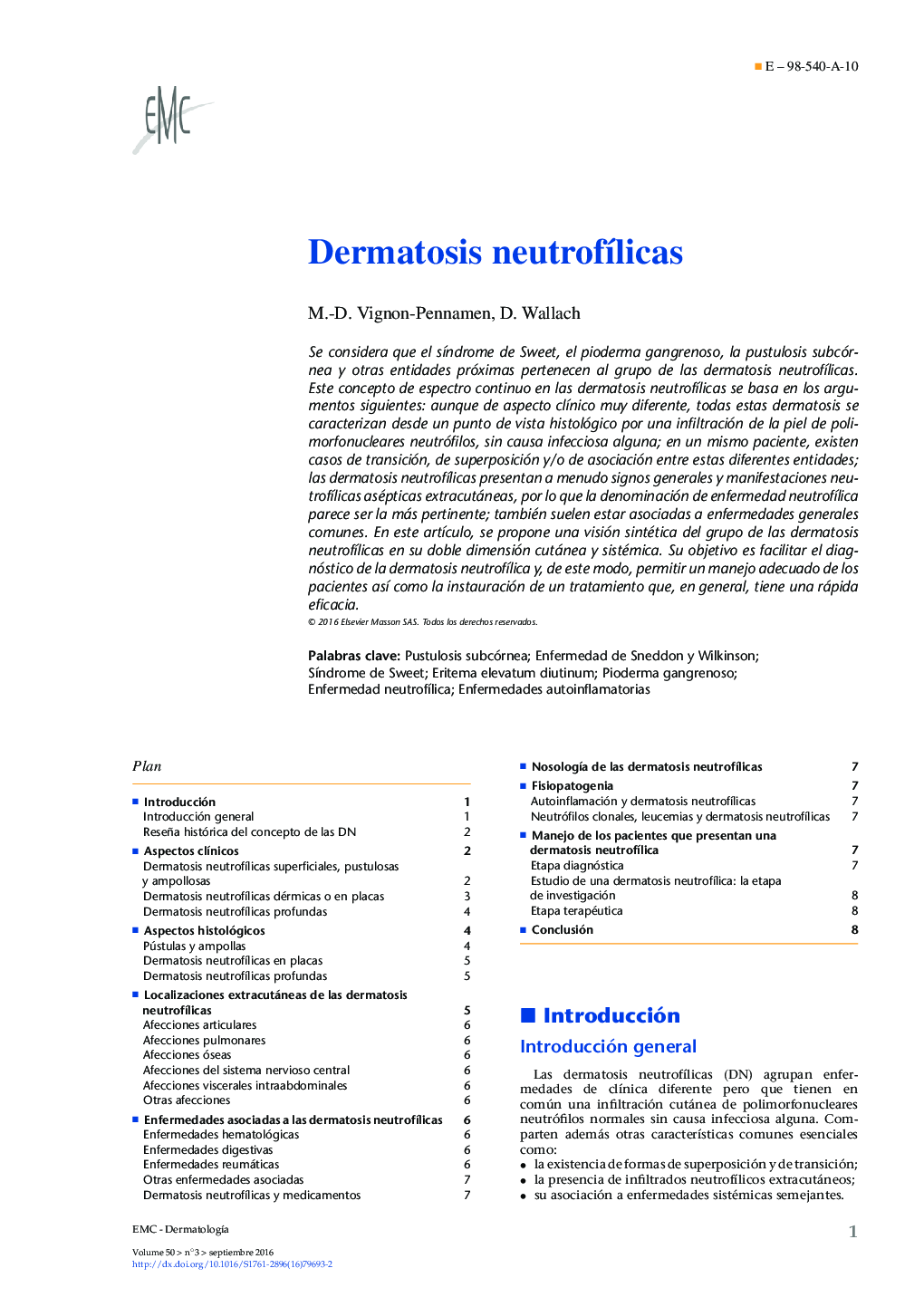 Dermatosis neutrofílicas