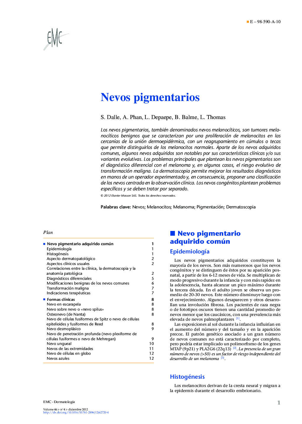 Nevos pigmentarios