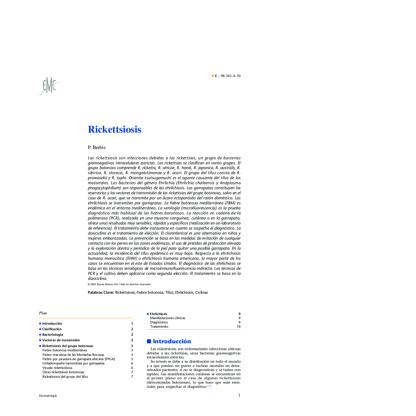 Rickettsiosis
