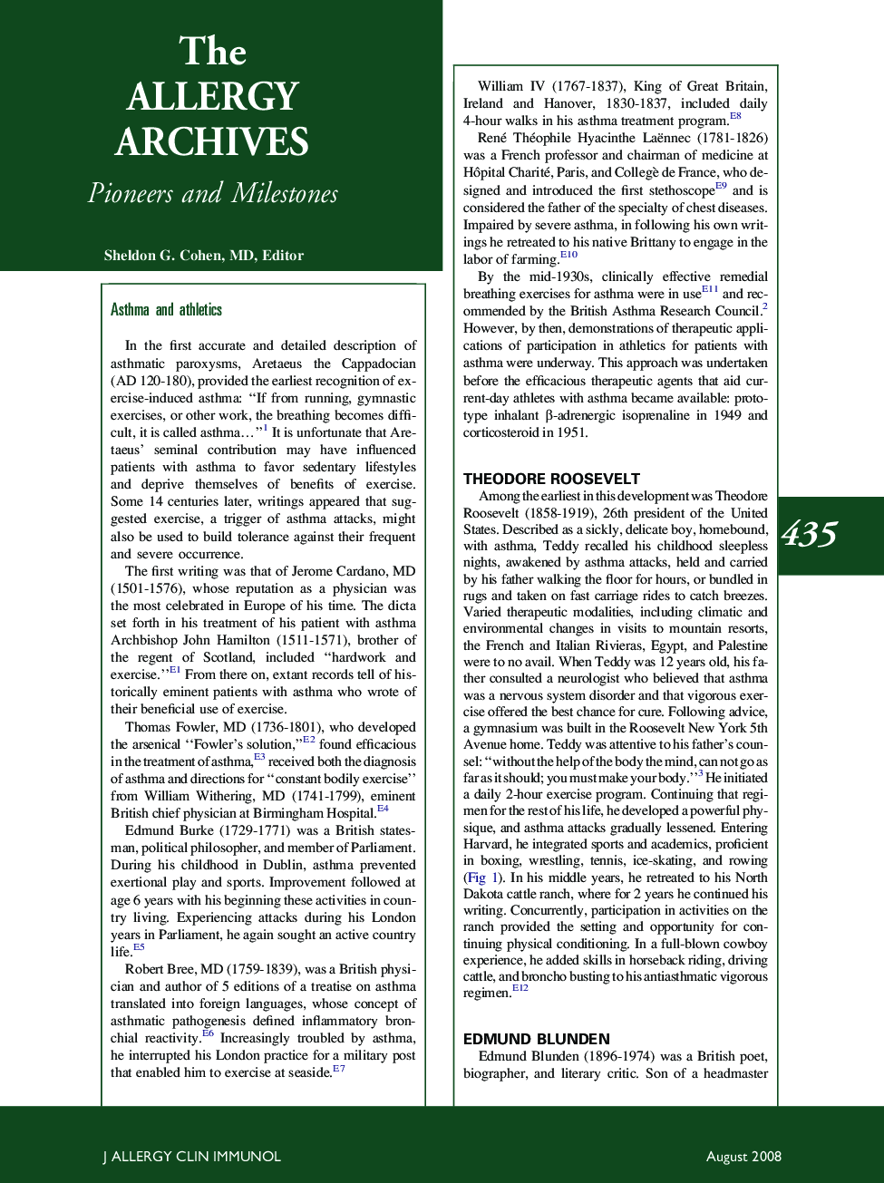 Asthma and athletics