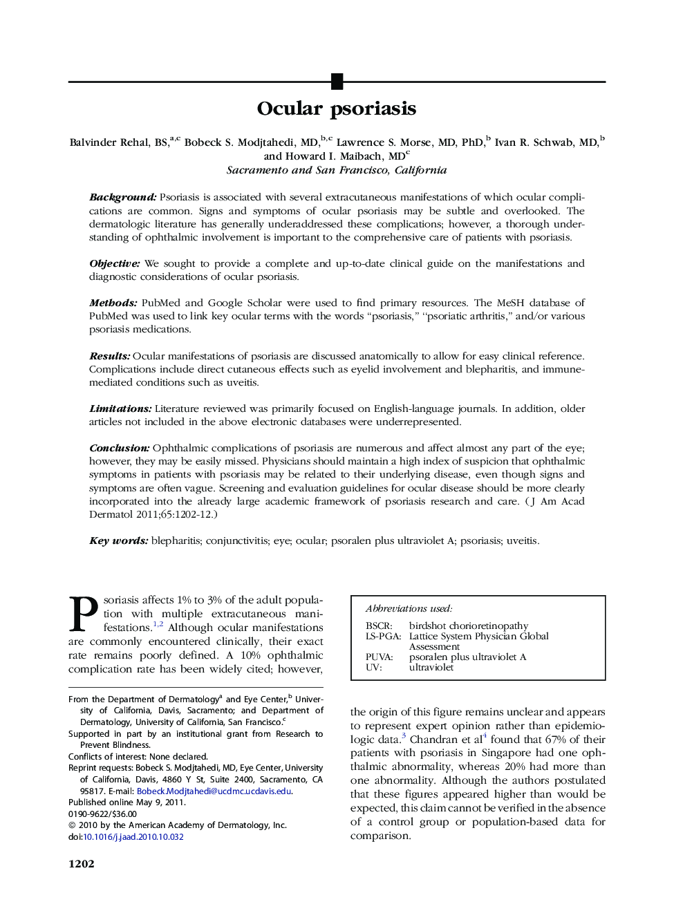 Ocular psoriasis 