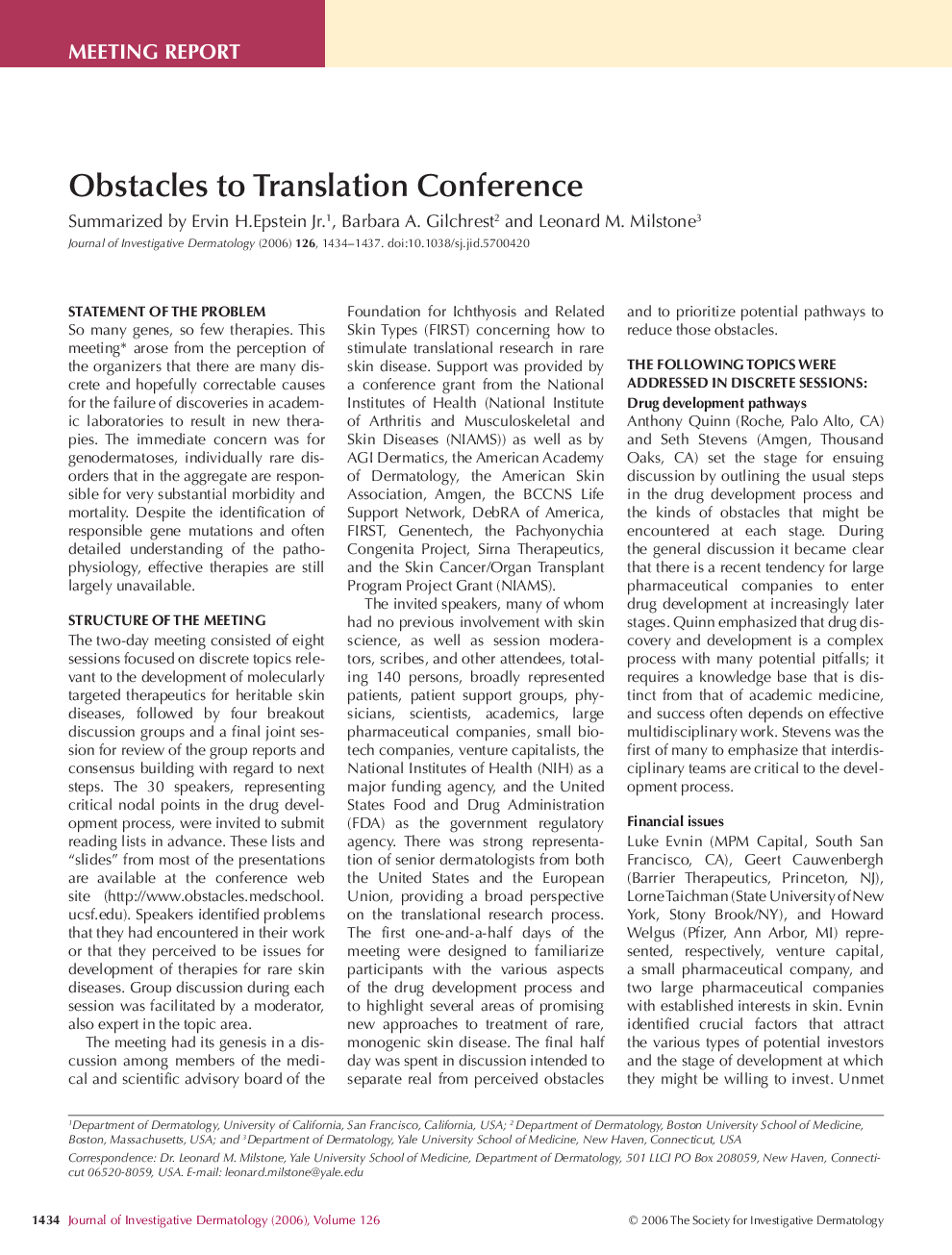 Obstacles to Translation Conference