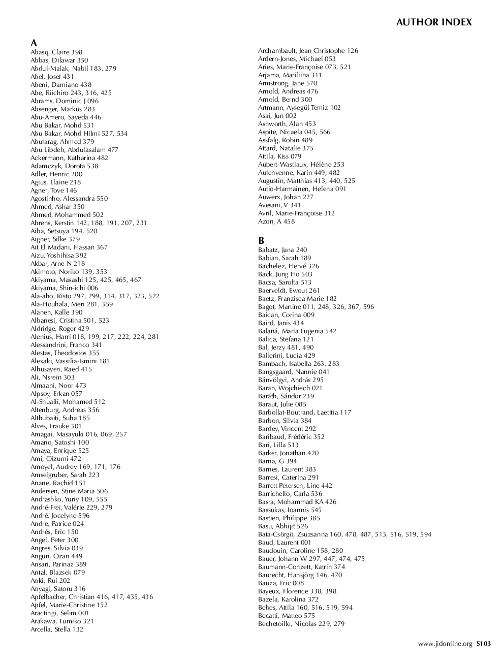 Author Index