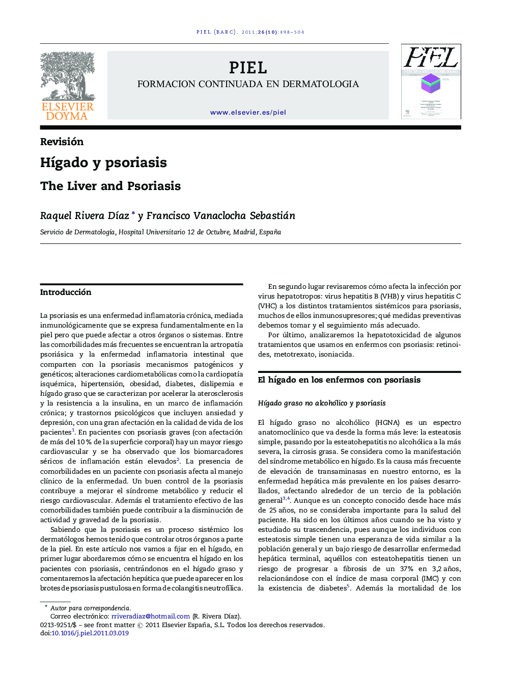HÃ­gado y psoriasis
