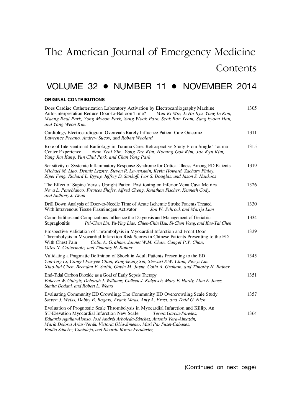 Table of Contents