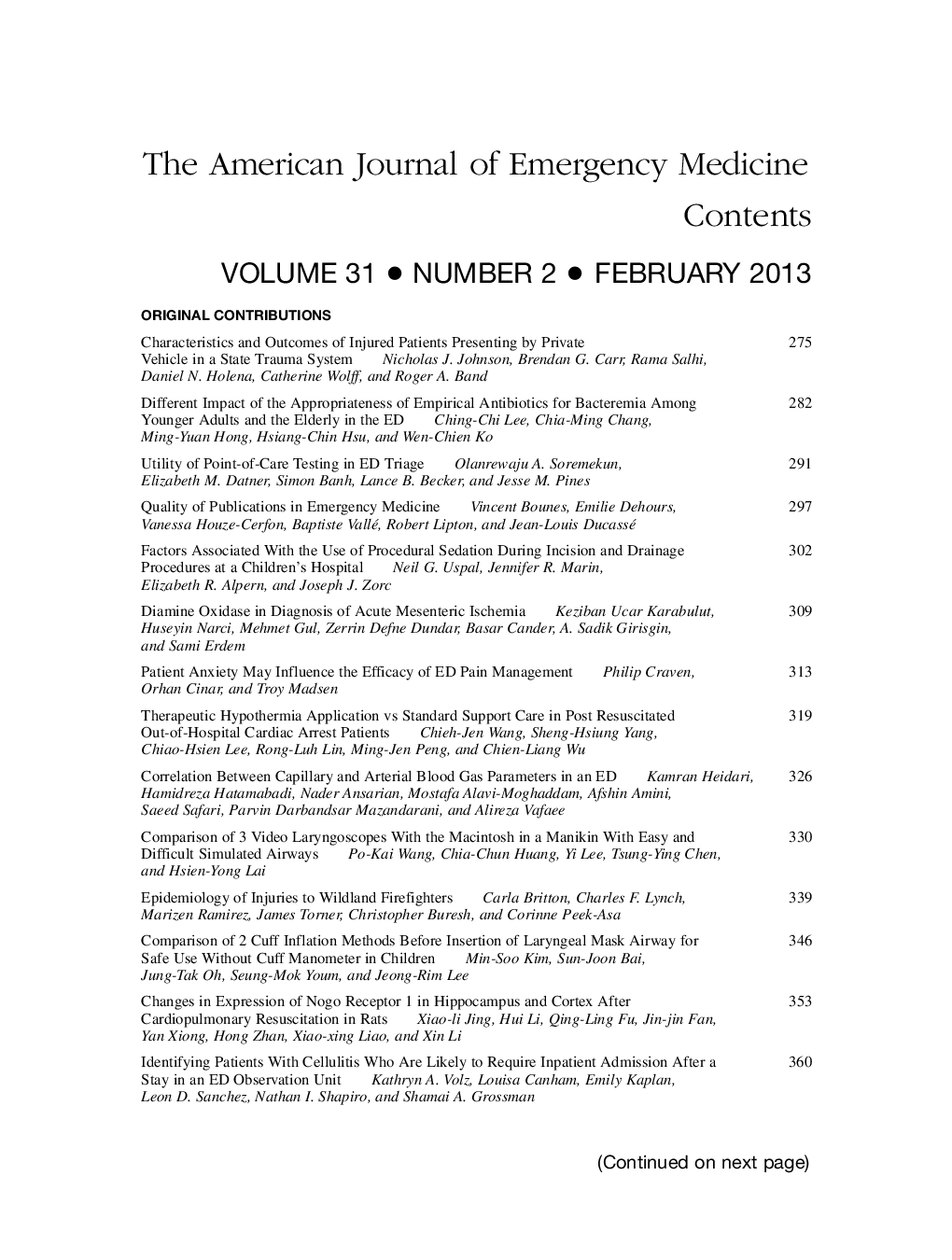 Table of Contents