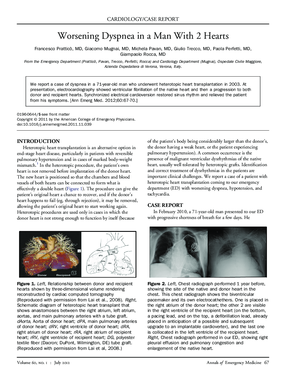 Worsening Dyspnea in a Man With 2 Hearts