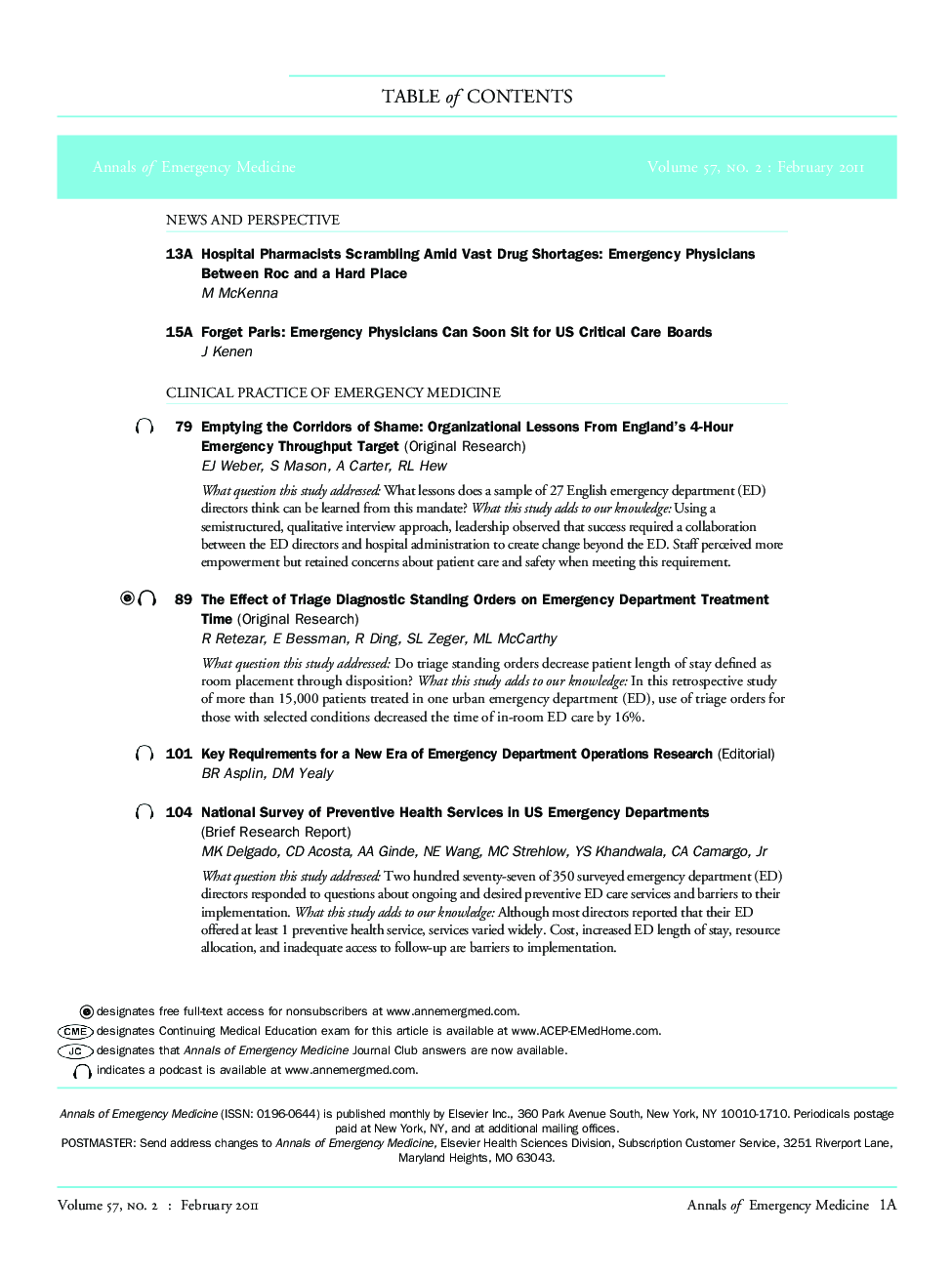 Table of Contents