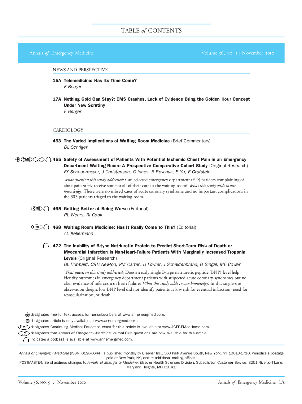 Table of Contents