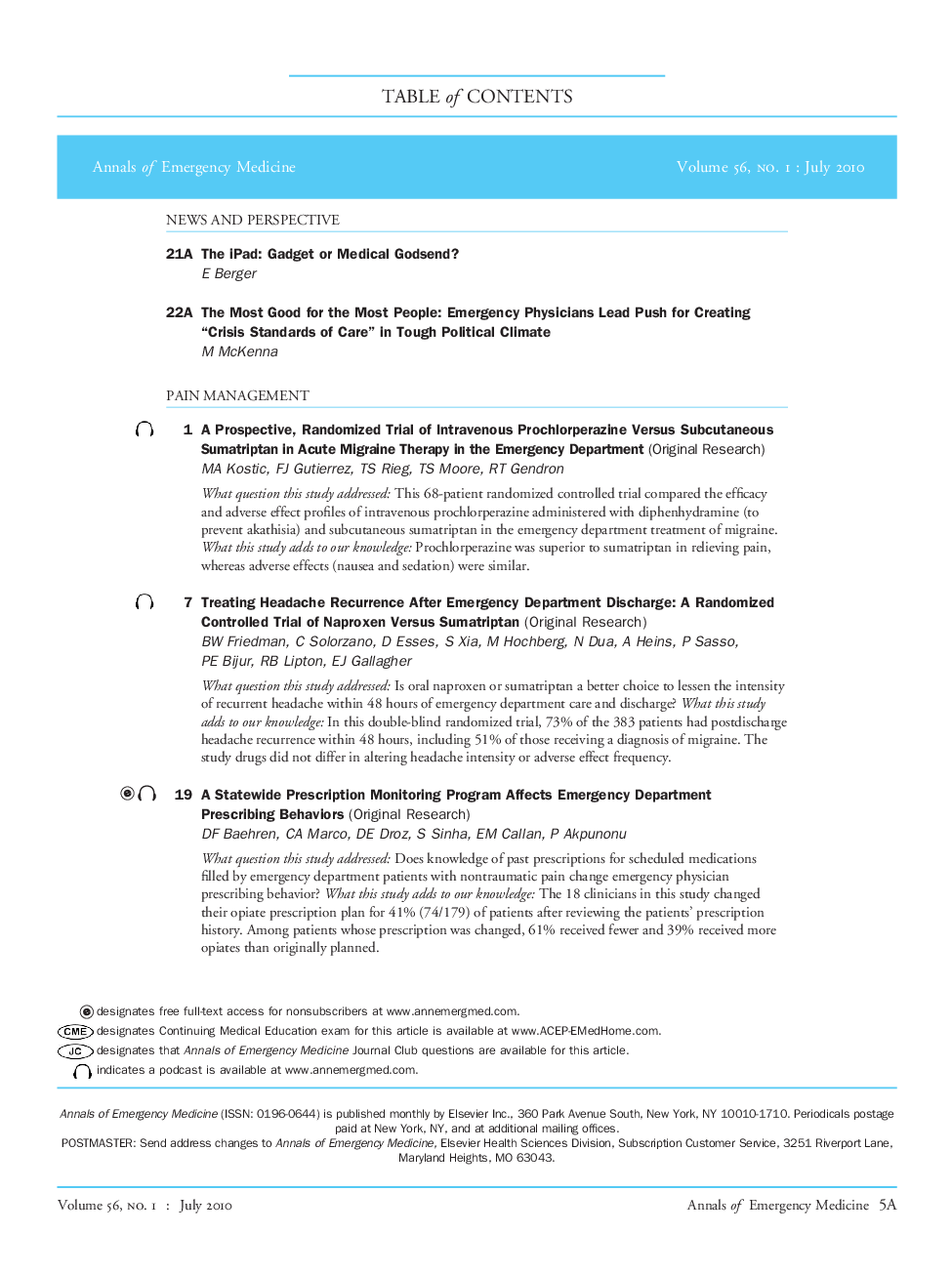 Table of Contents