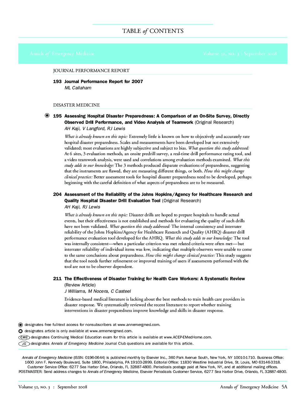 Table of Contents