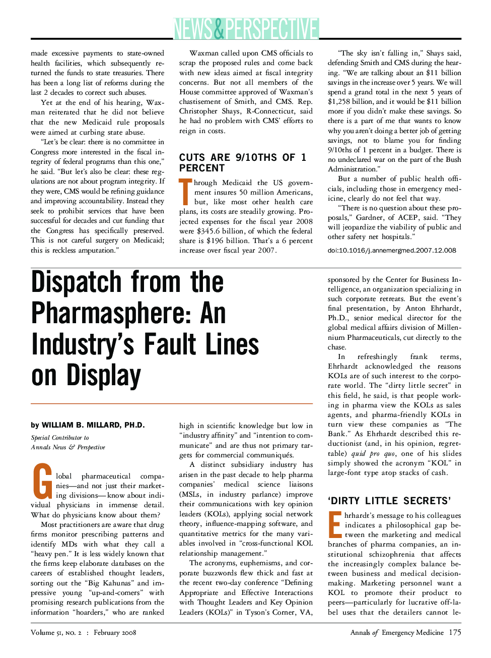 Dispatch from the Pharmasphere: An Industry's Fault Lines on Display