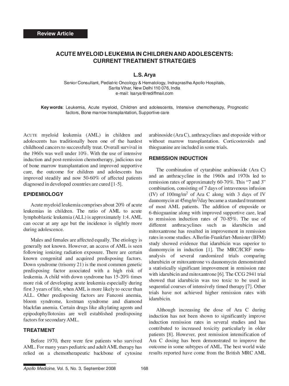 Acute Myeloid Leukemia in Children and Adolescents: Current Treatment Strategies