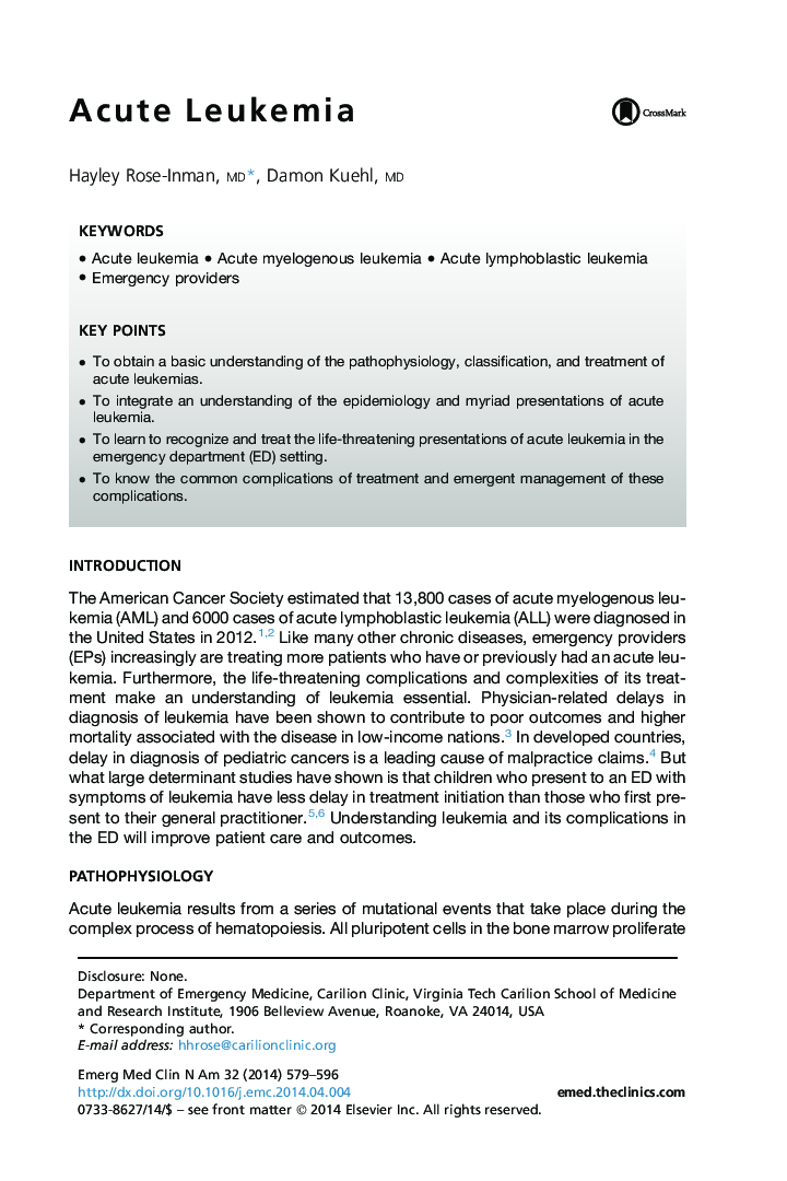 Acute Leukemia