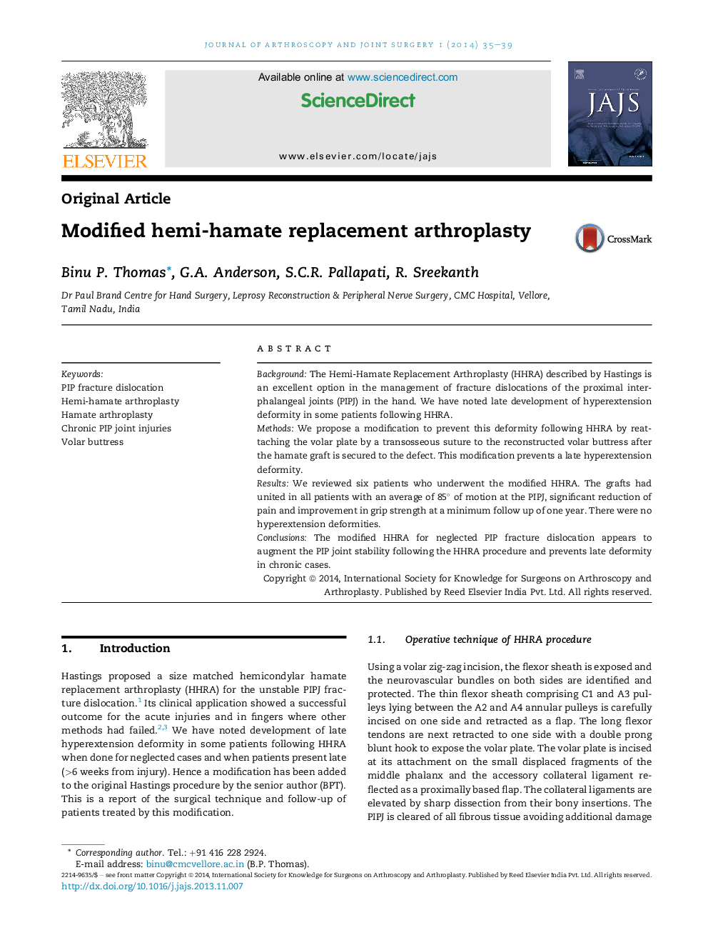 Modified hemi-hamate replacement arthroplasty