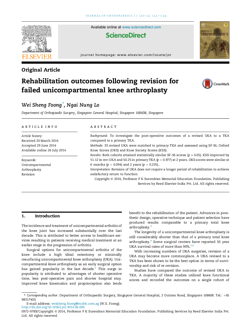 Rehabilitation outcomes following revision for failed unicompartmental knee arthroplasty