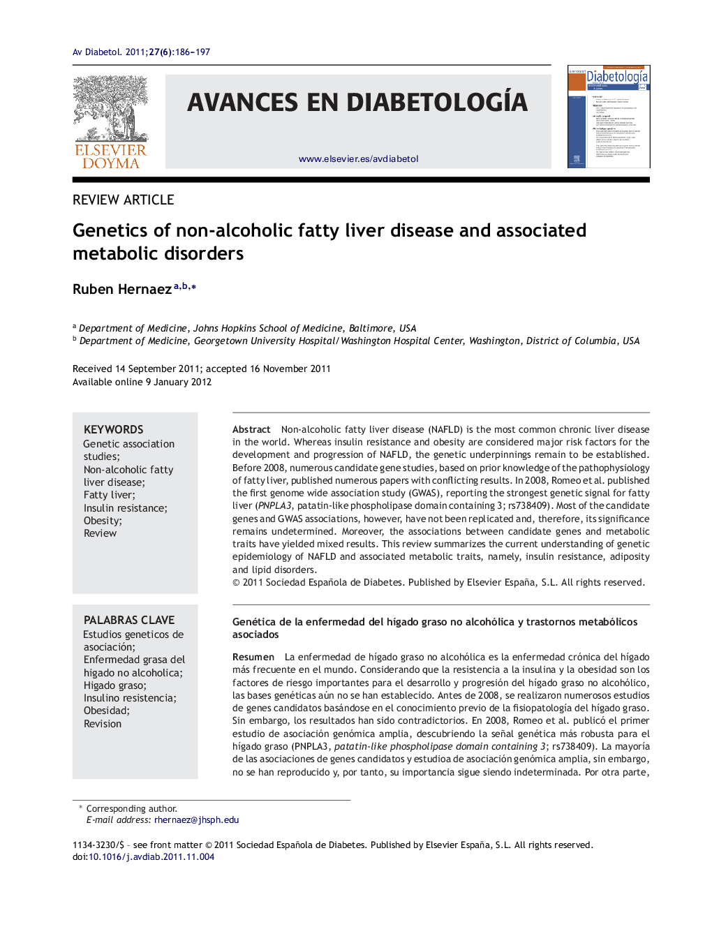 Genetics of non-alcoholic fatty liver disease and associated metabolic disorders