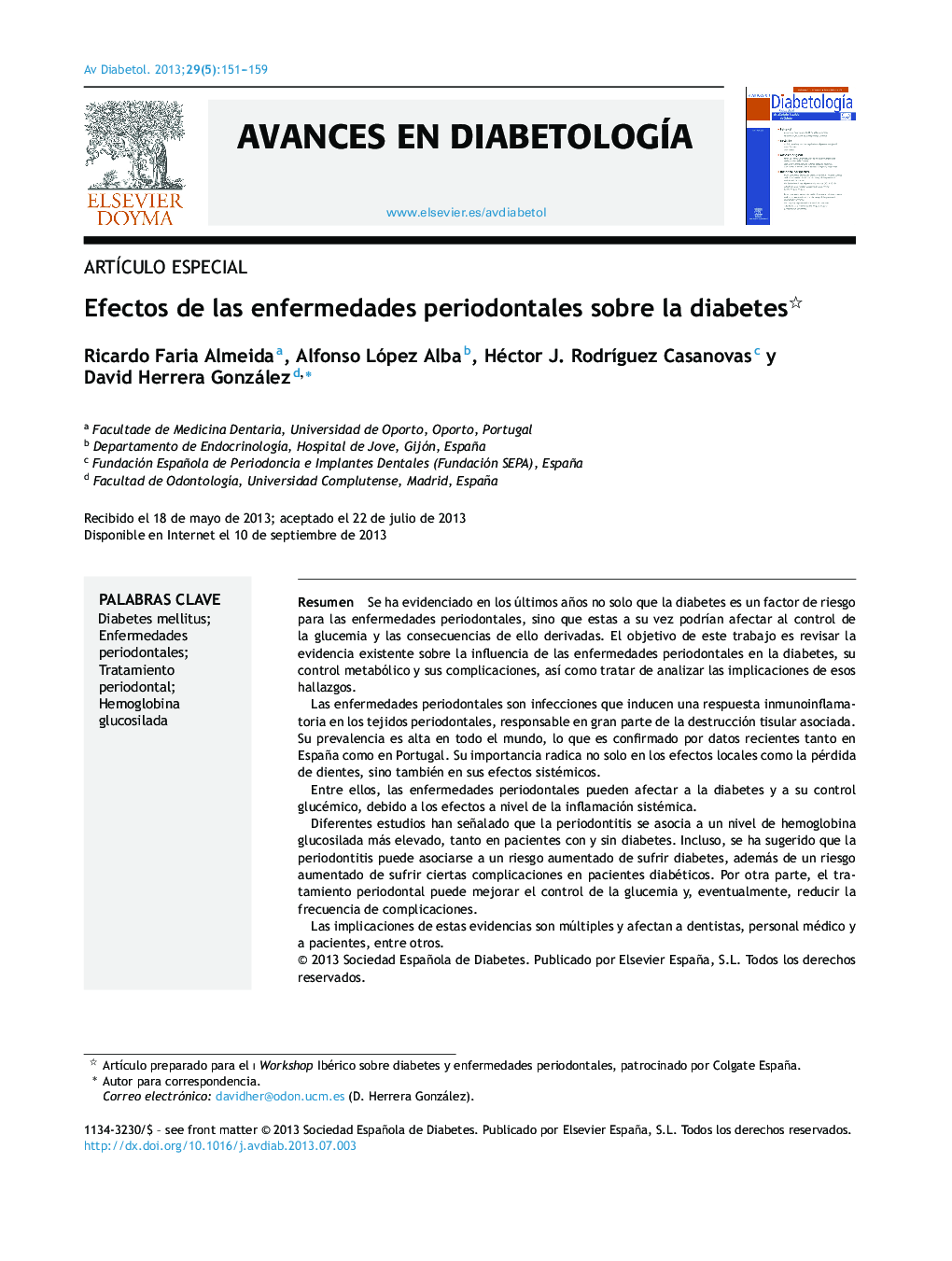 Efectos de las enfermedades periodontales sobre la diabetes