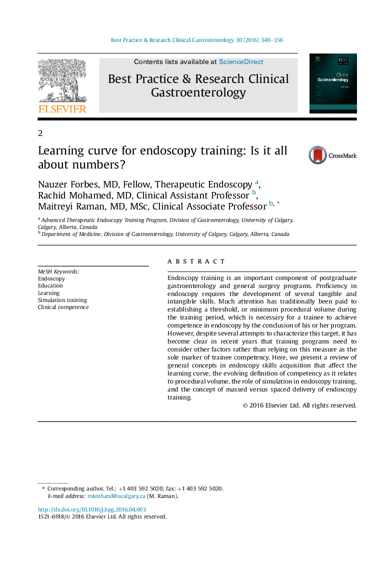 Learning curve for endoscopy training: Is it all about numbers?