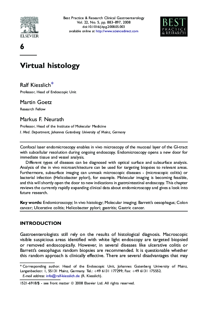 Virtual histology