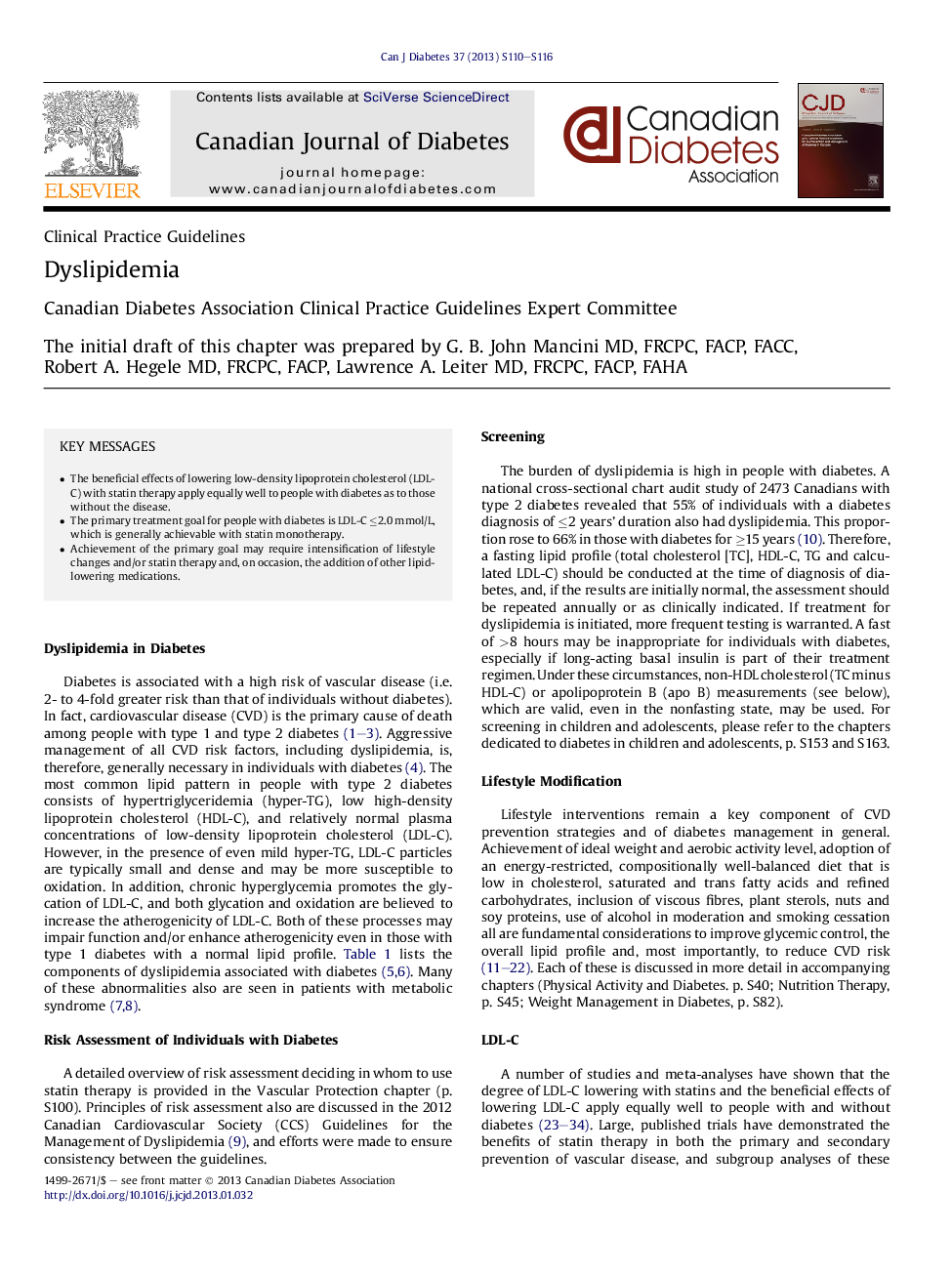 Dyslipidemia