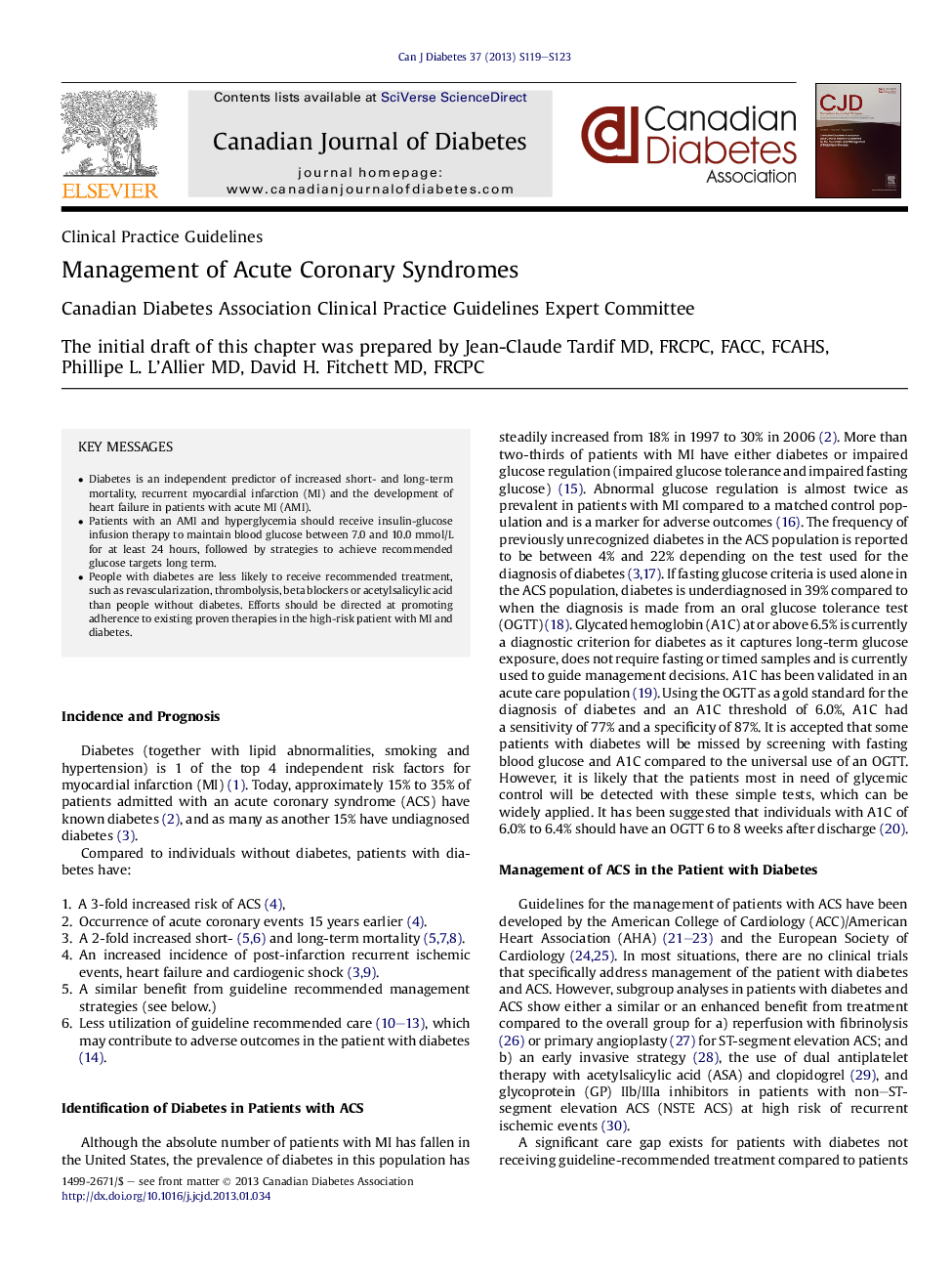 Management of Acute Coronary Syndromes