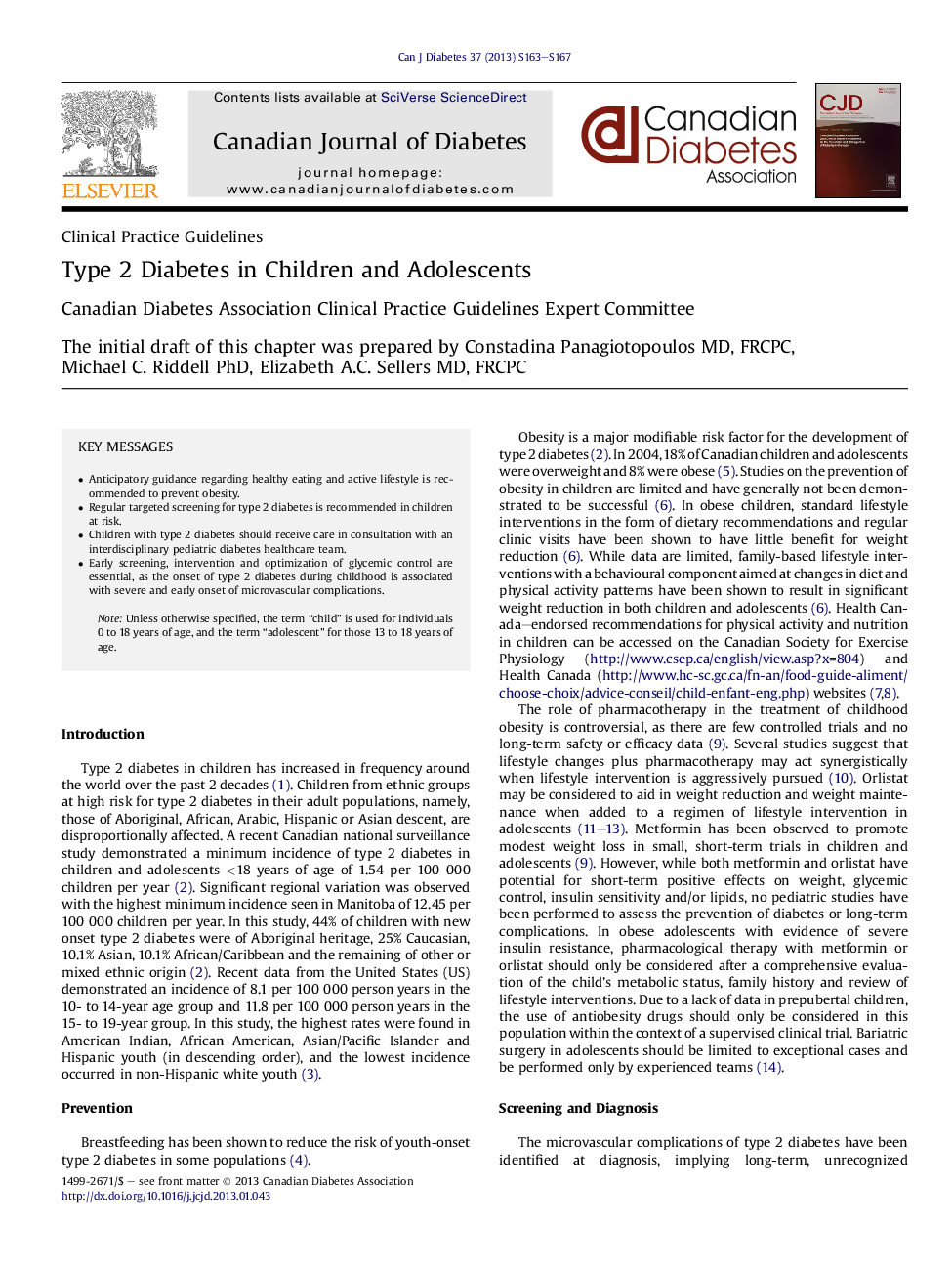 Type 2 Diabetes in Children and Adolescents