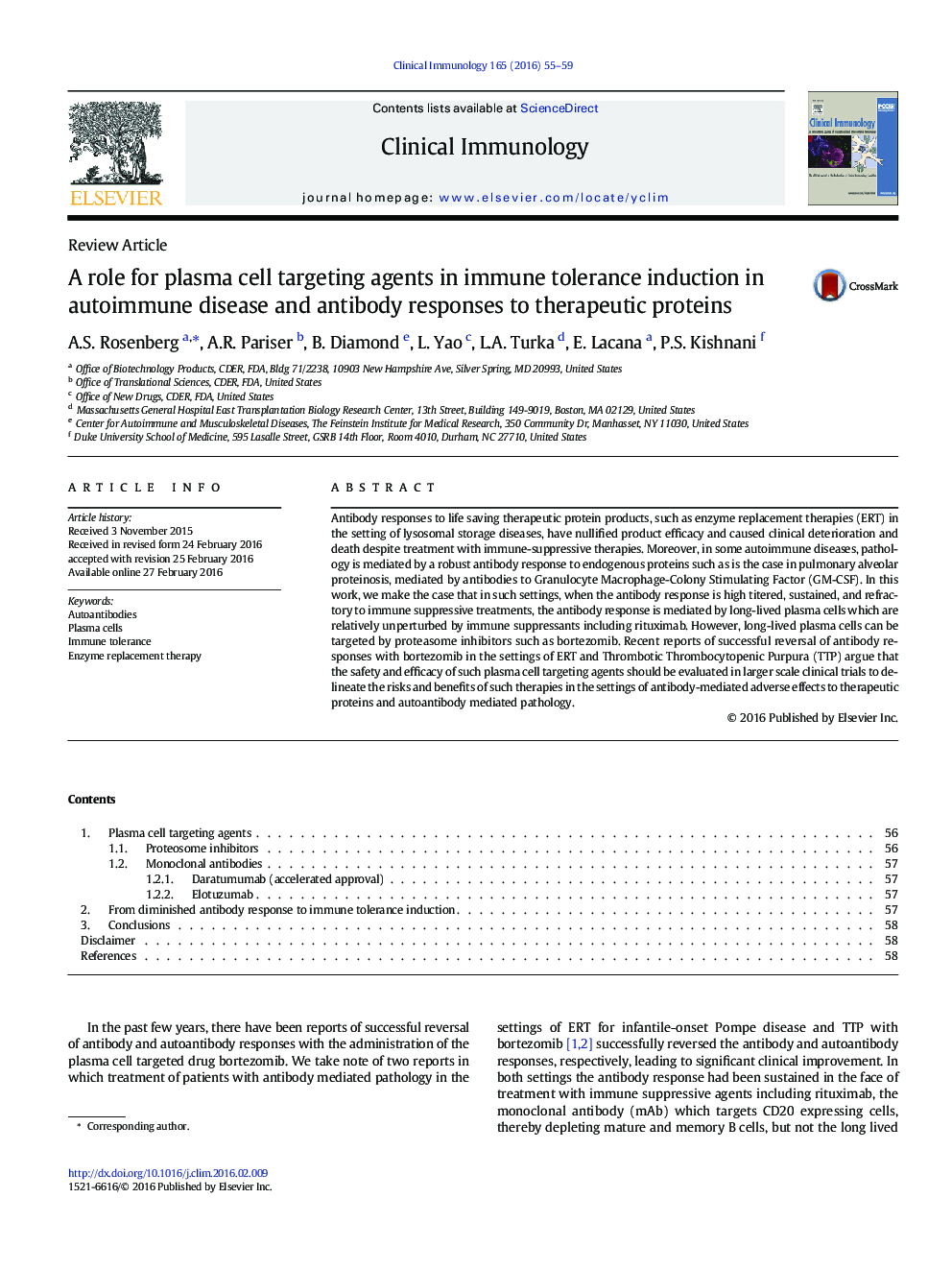 A role for plasma cell targeting agents in immune tolerance induction in autoimmune disease and antibody responses to therapeutic proteins