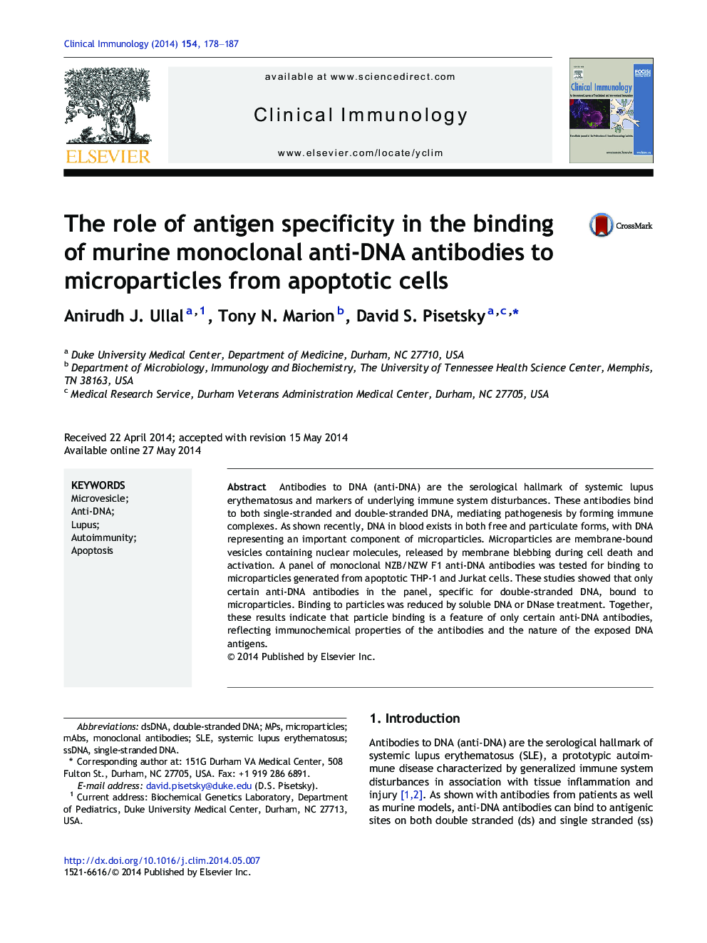 نقش خاصیت آنتیژن در اتصال آنتی بادی ضد میکروبی منوکلونال موش به میکروپارسیت ها از سلول های آپوپتوز 