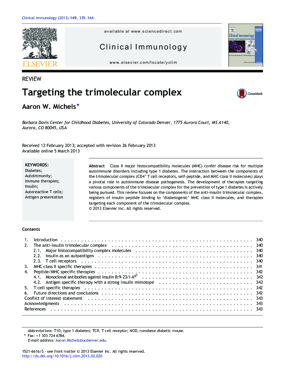 Targeting the trimolecular complex