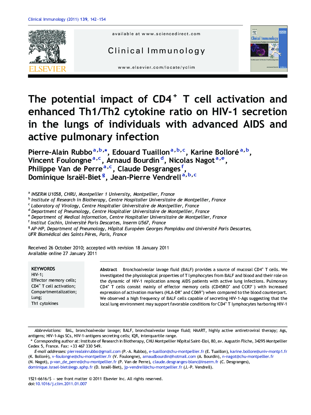 The potential impact of CD4+ T cell activation and enhanced Th1/Th2 cytokine ratio on HIV-1 secretion in the lungs of individuals with advanced AIDS and active pulmonary infection