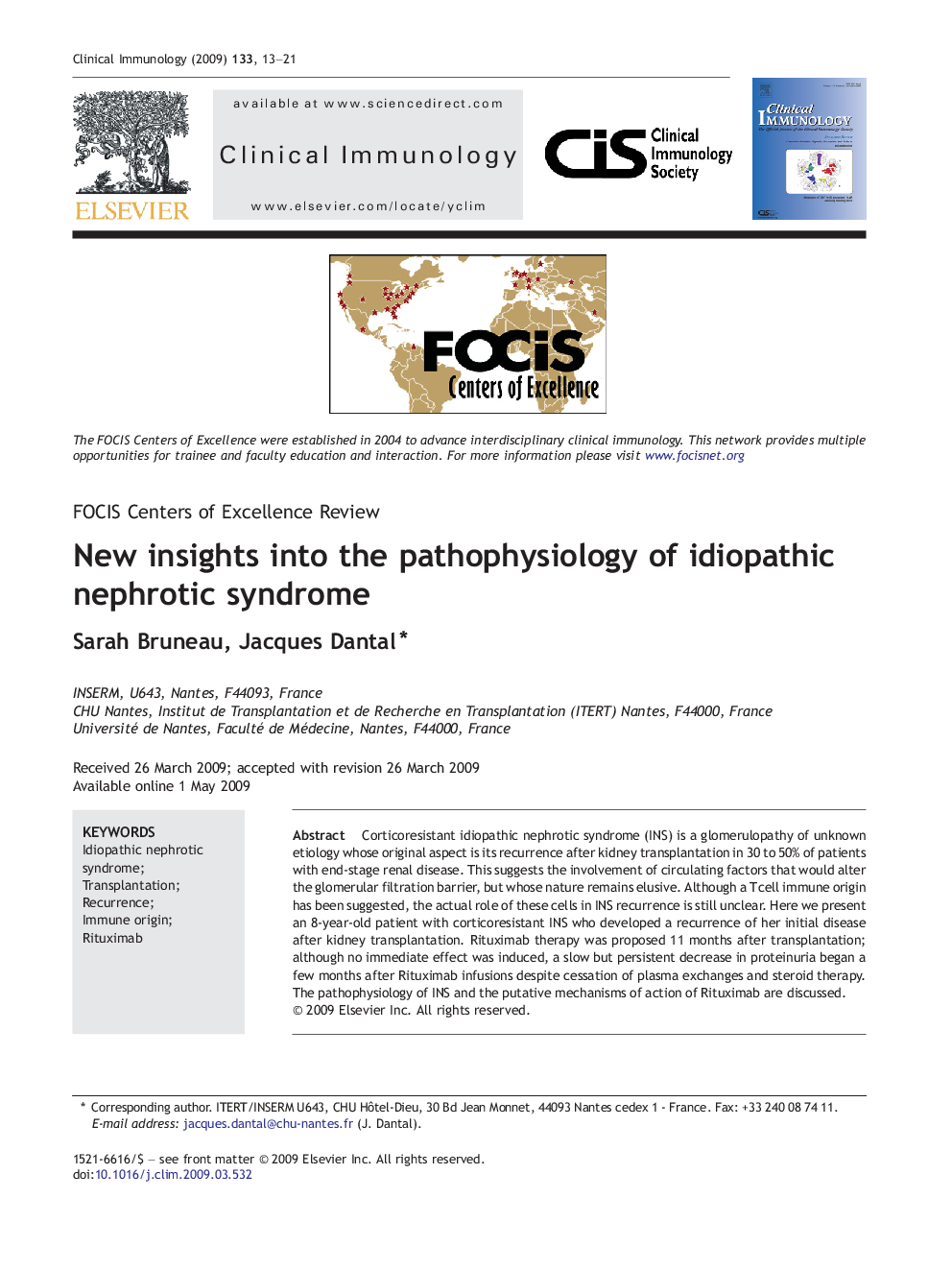 New insights into the pathophysiology of idiopathic nephrotic syndrome