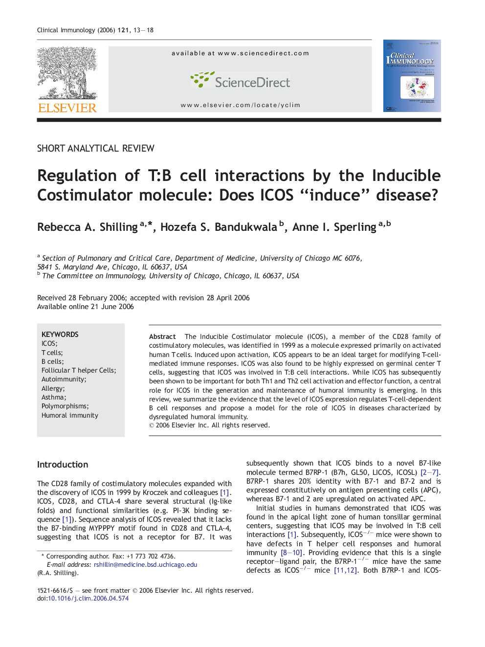 Regulation of T:B cell interactions by the Inducible Costimulator molecule: Does ICOS “induce” disease?