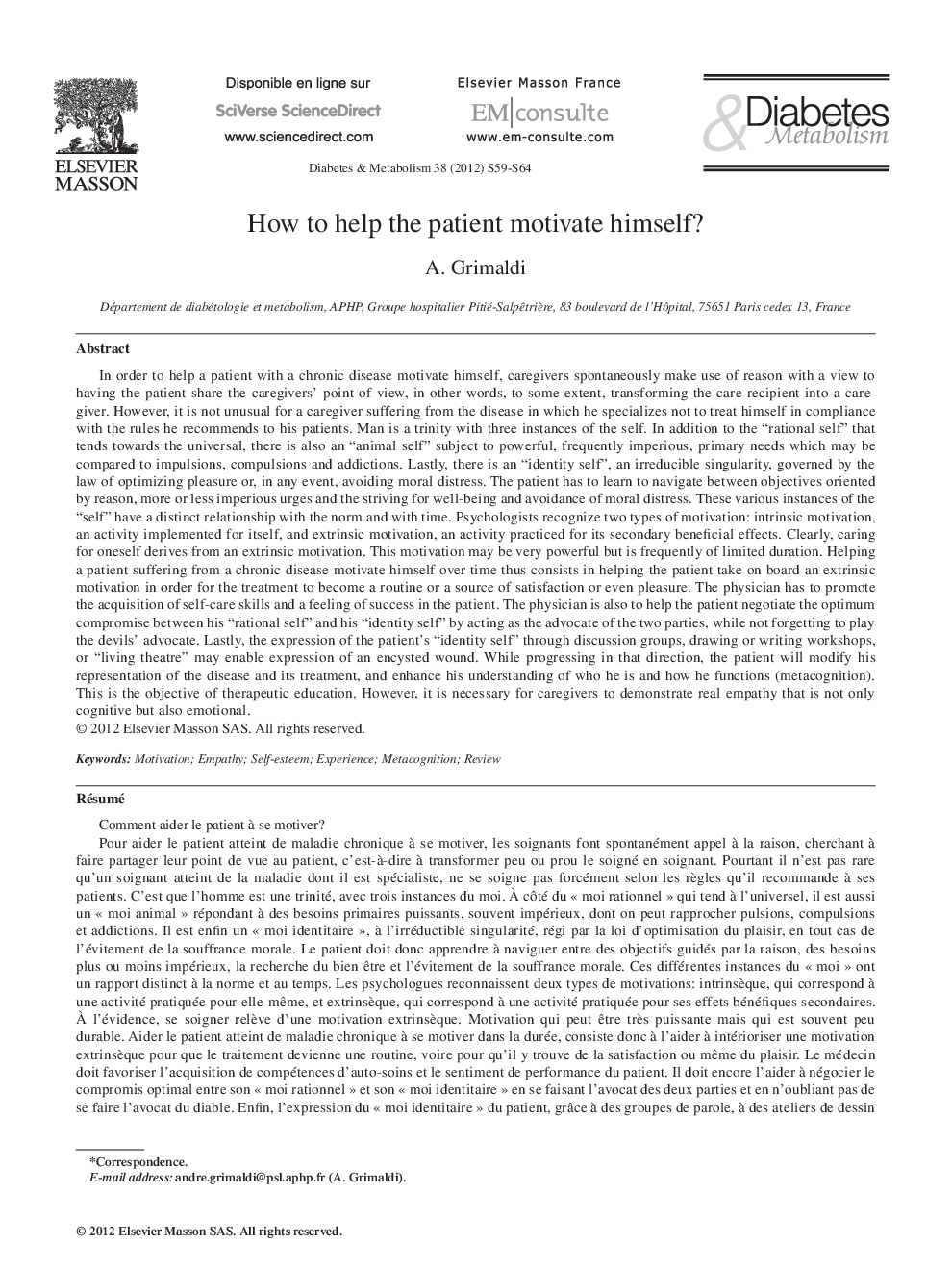 How to help the patient motivate himself?