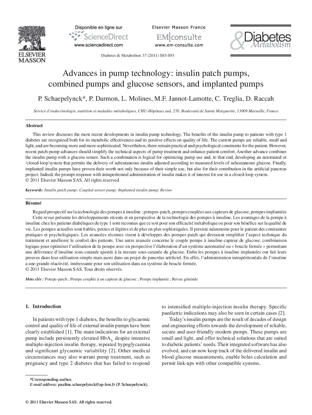 Advances in pump technology: insulin patch pumps, combined pumps and glucose sensors, and implanted pumps