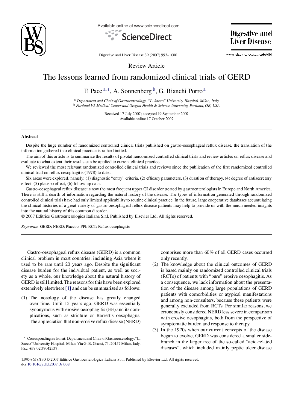 The lessons learned from randomized clinical trials of GERD