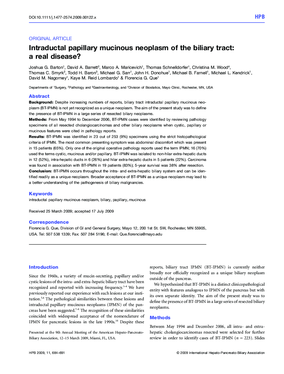 Intraductal papillary mucinous neoplasm of the biliary tract: a real disease?