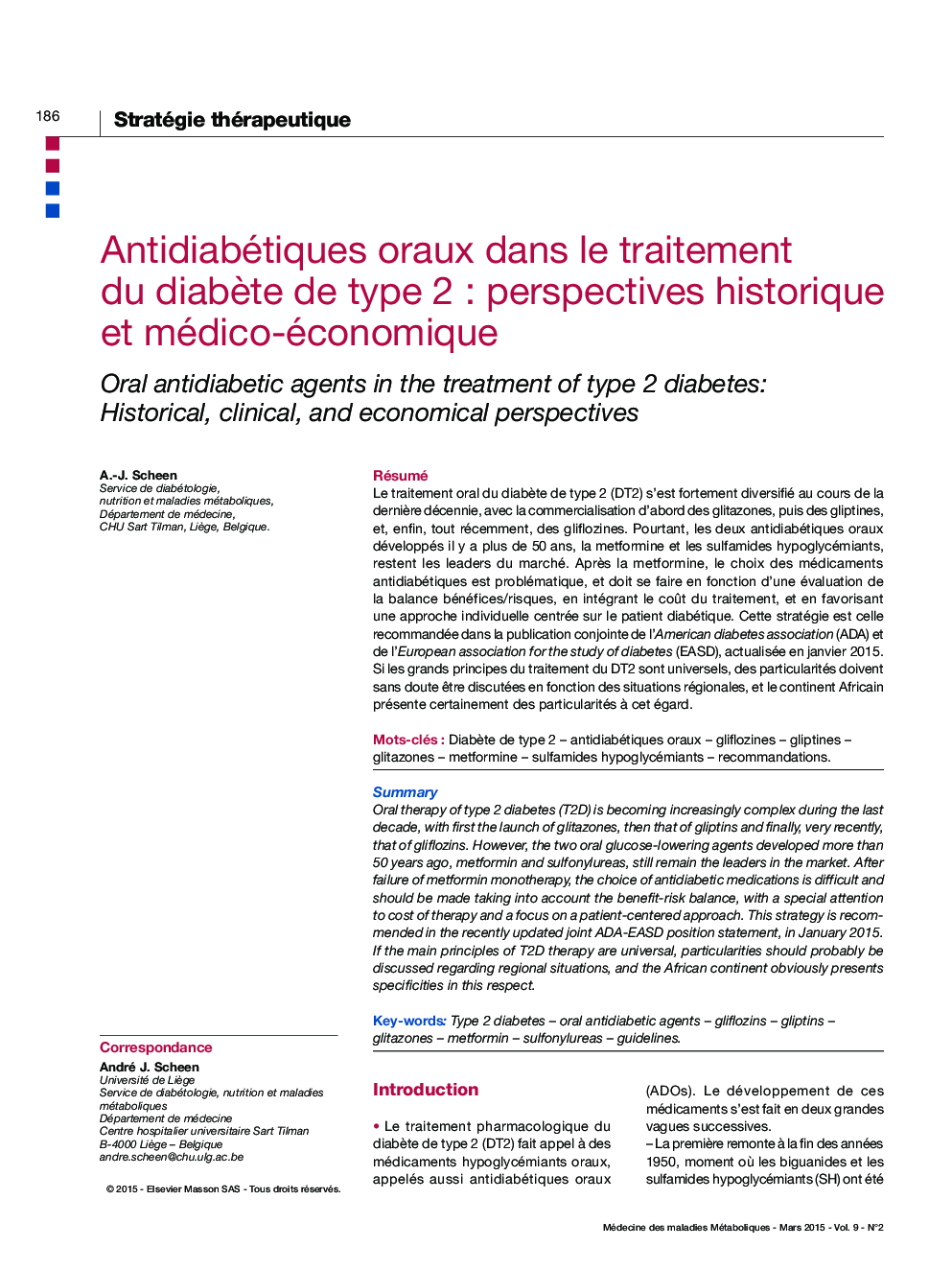 Antidiabétiques oraux dans le traitement du diabÃ¨te de type 2 : perspectives historique et médico-économique