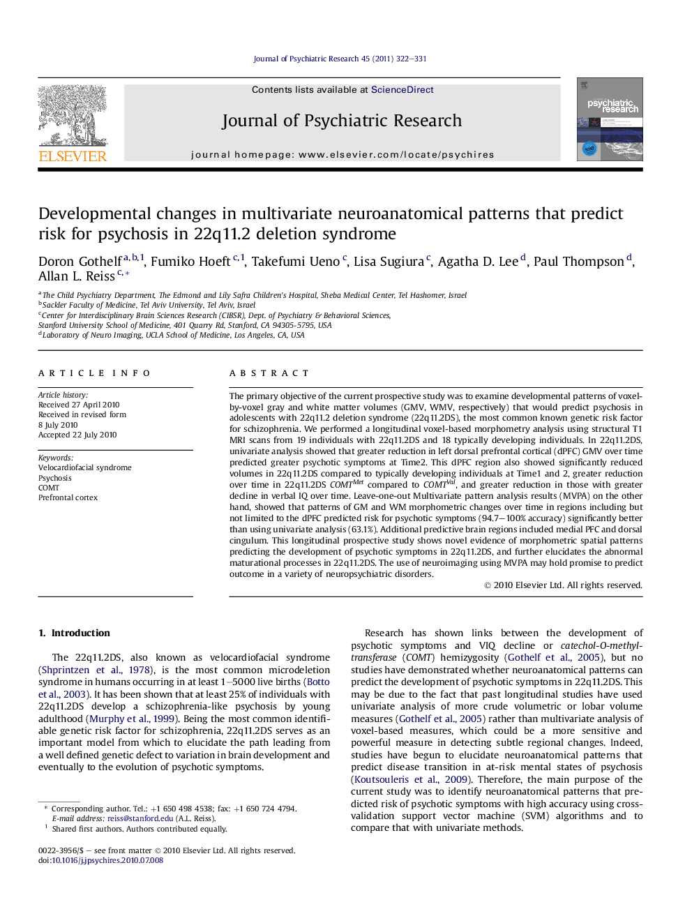 Developmental changes in multivariate neuroanatomical patterns that predict risk for psychosis in 22q11.2 deletion syndrome