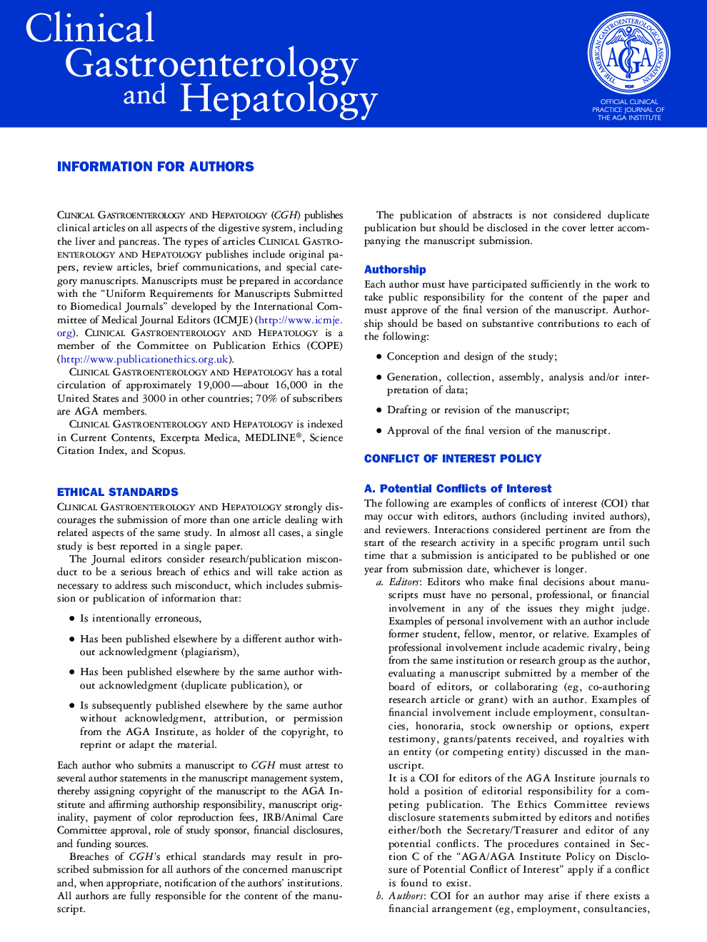 عکس صفحه اول مقاله: Information for Authors Information for Authors