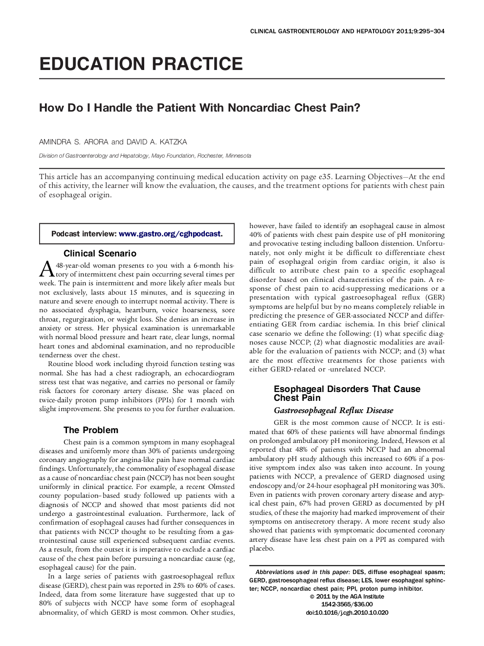 How Do I Handle the Patient With Noncardiac Chest Pain?