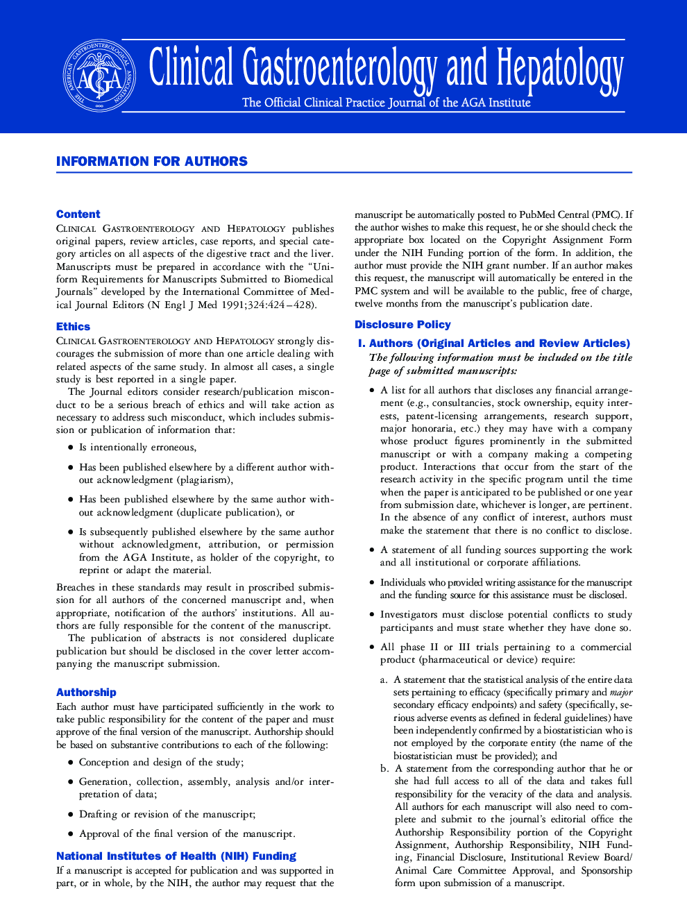 Information for Authors