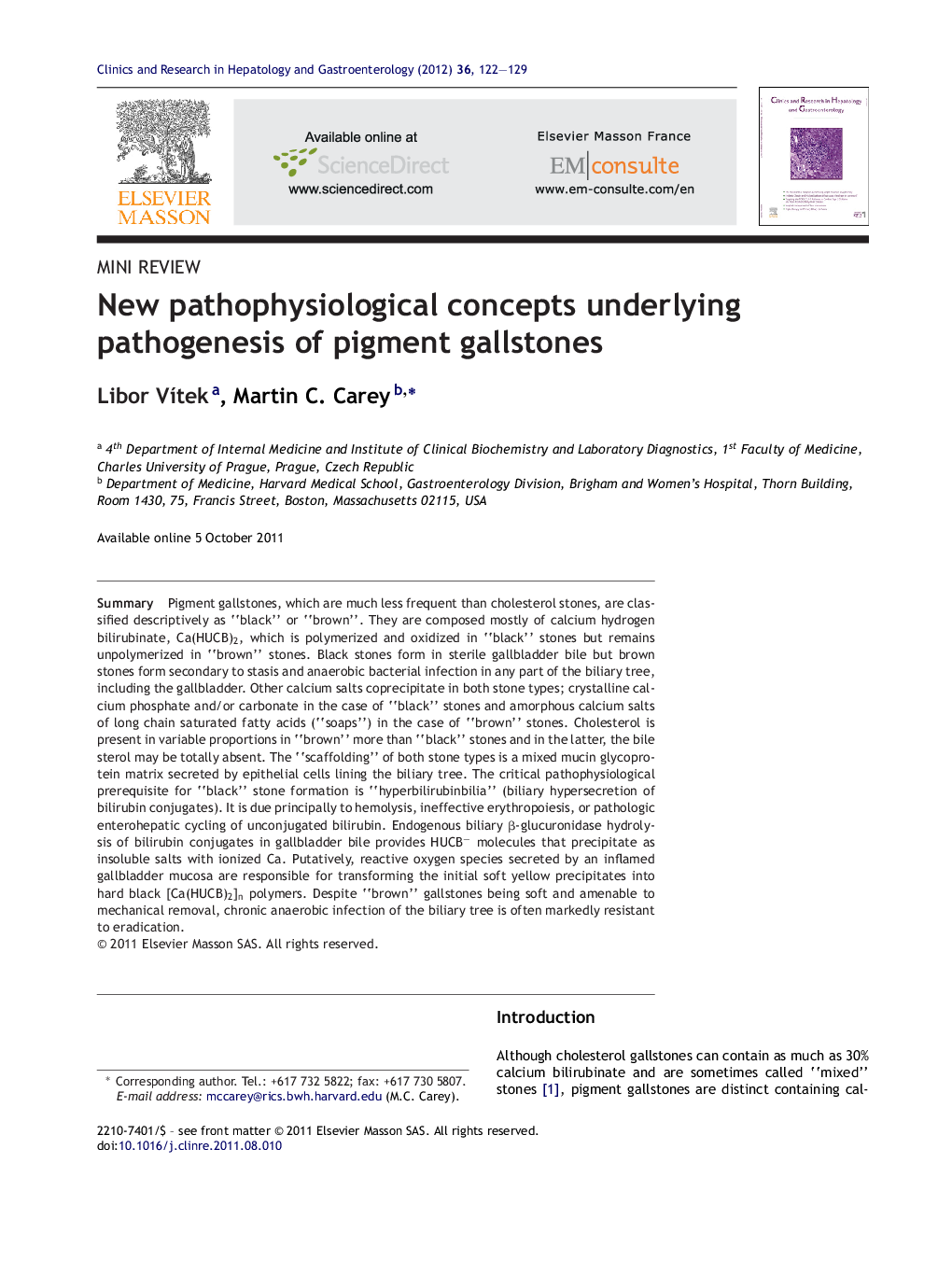 New pathophysiological concepts underlying pathogenesis of pigment gallstones