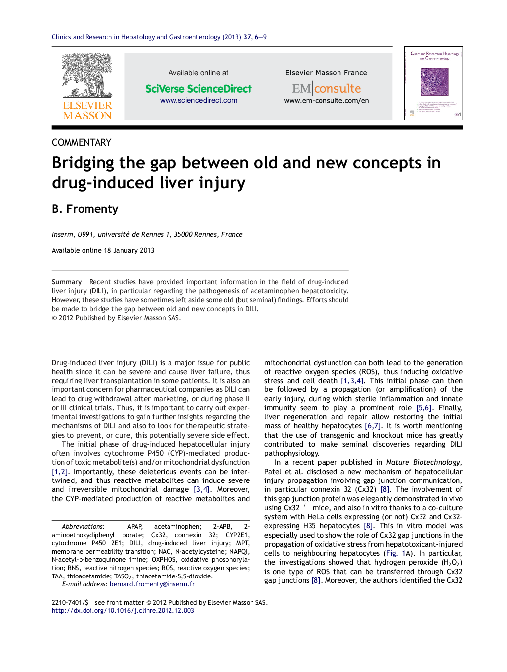 Bridging the gap between old and new concepts in drug-induced liver injury