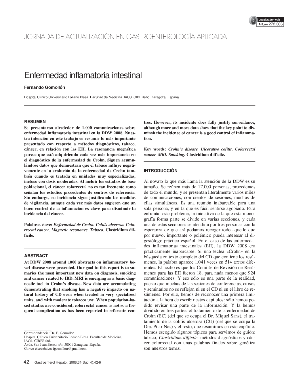 Enfermedad inflamatoria intestinal