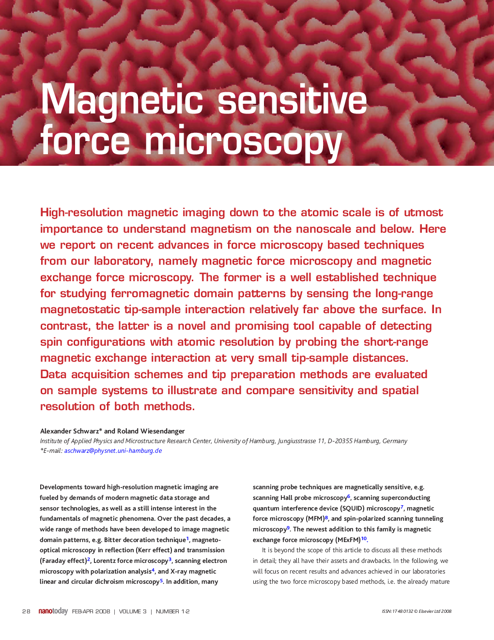 Magnetic sensitive force microscopy