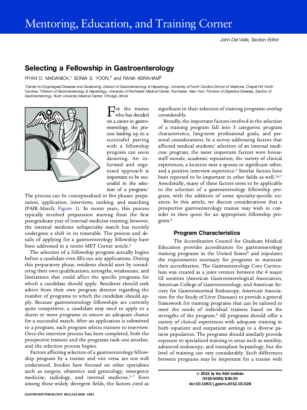 Selecting a Fellowship in Gastroenterology