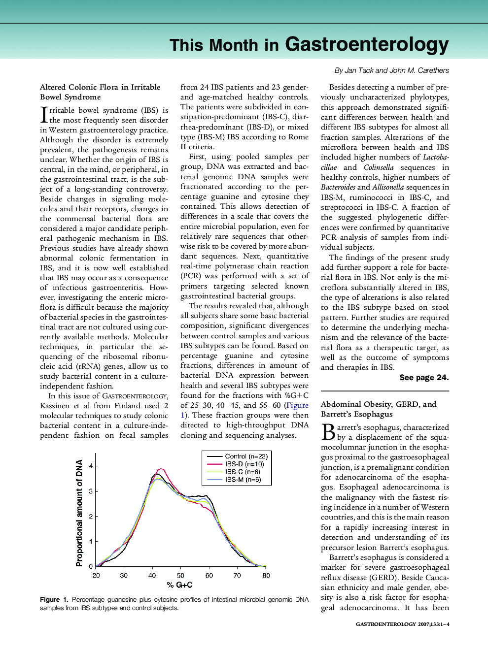 This Month in Gastroenterology